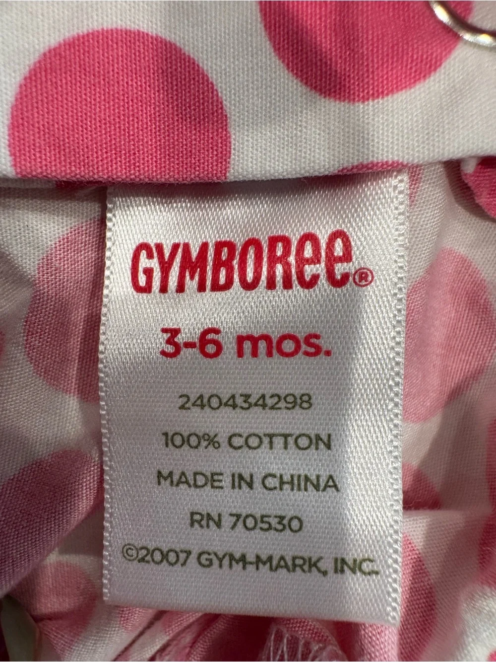 Pink Polka Dot Baby Bubble Romper